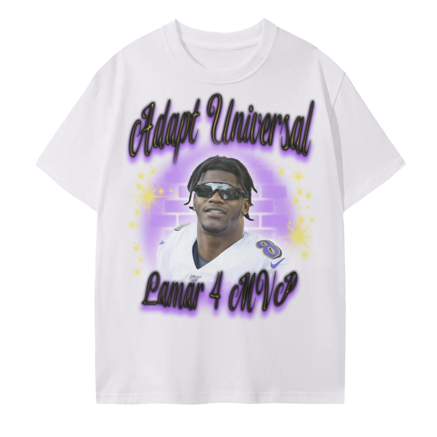 Air Brushed Lamar For MVP Tee