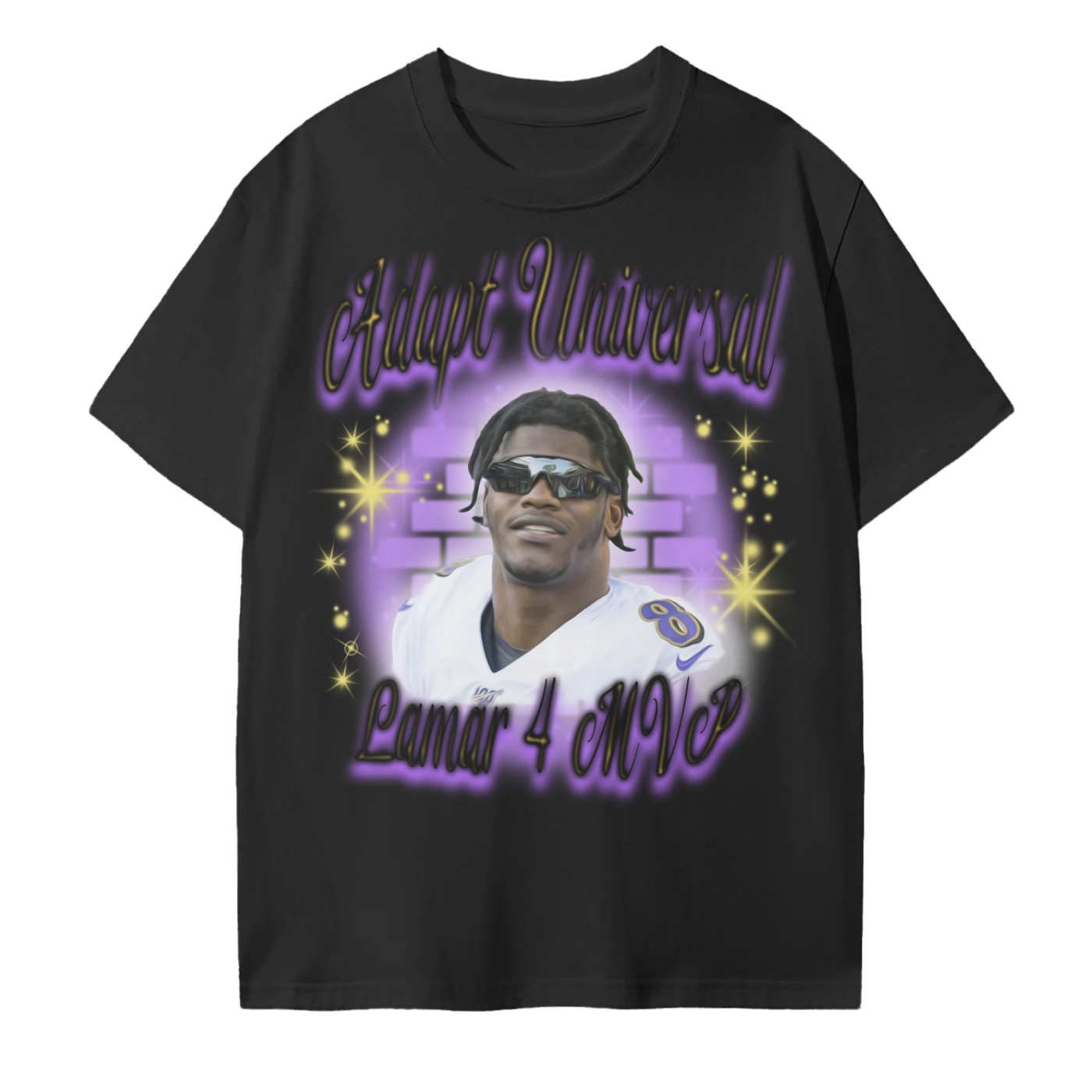 Air Brushed Lamar For MVP Tee