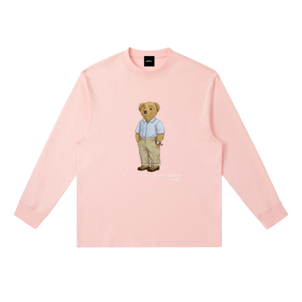 Business Casual Bear L/S Pink