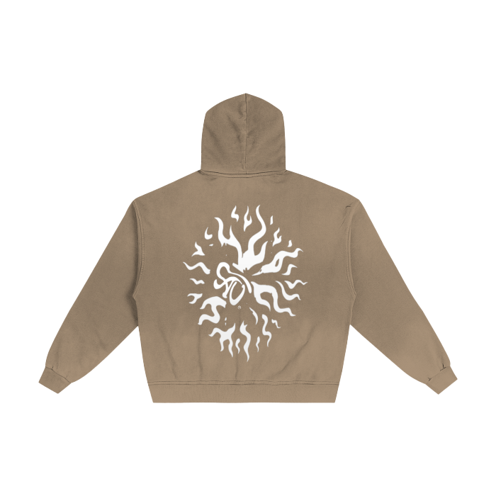 Helios Frayed Zip-Up Hoodie