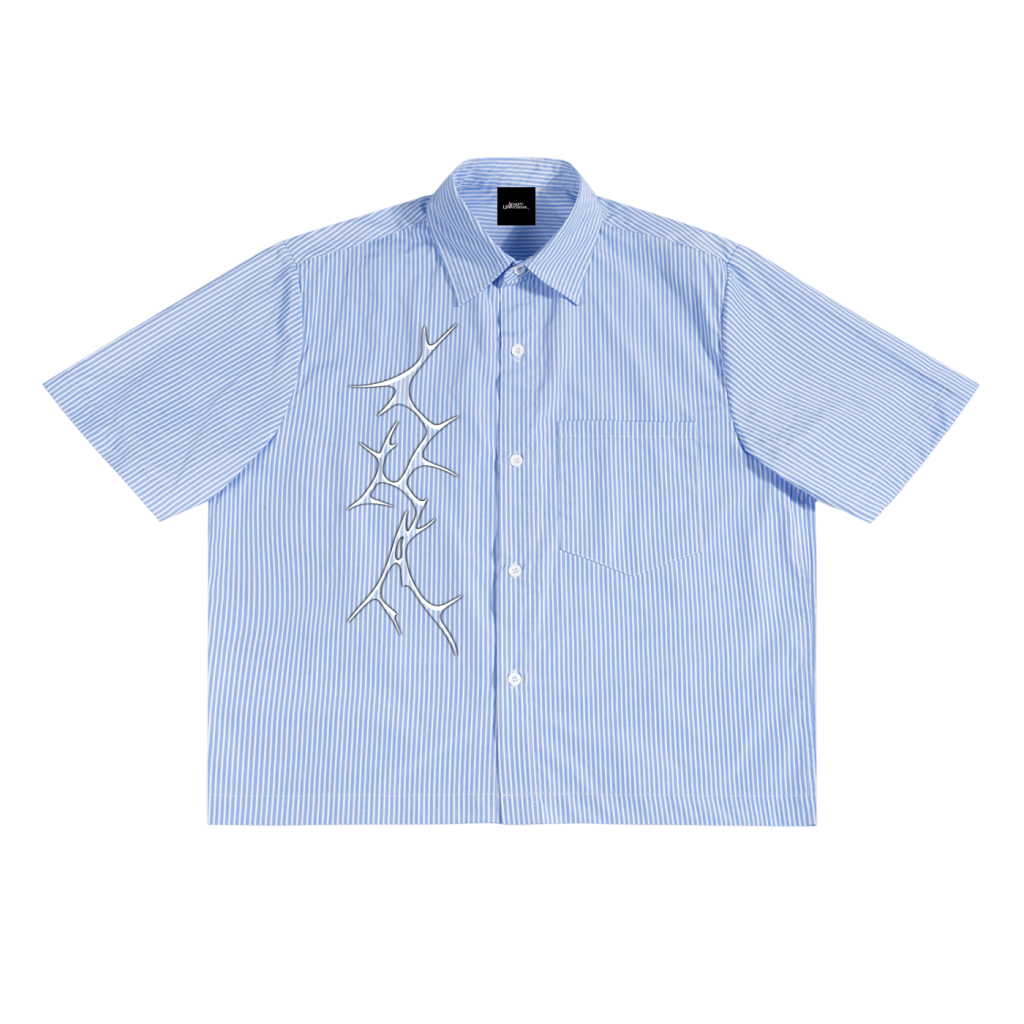 Business Casual Collared Shirt Blue