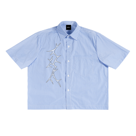 Business Casual Collared Shirt Blue