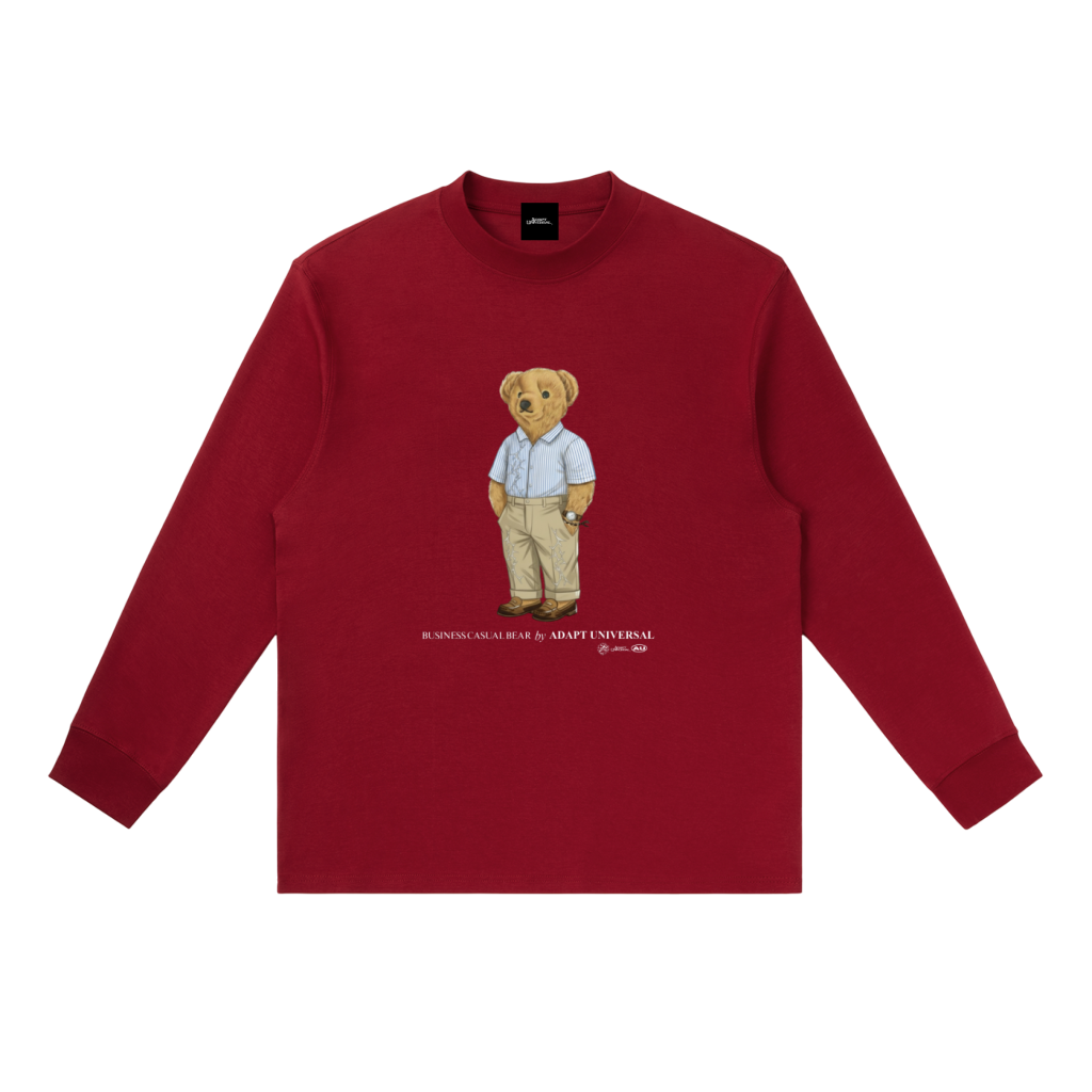 Business Casual Bear L/S Wine