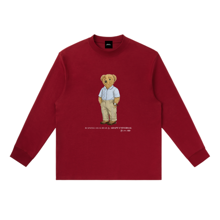 Business Casual Bear L/S Wine