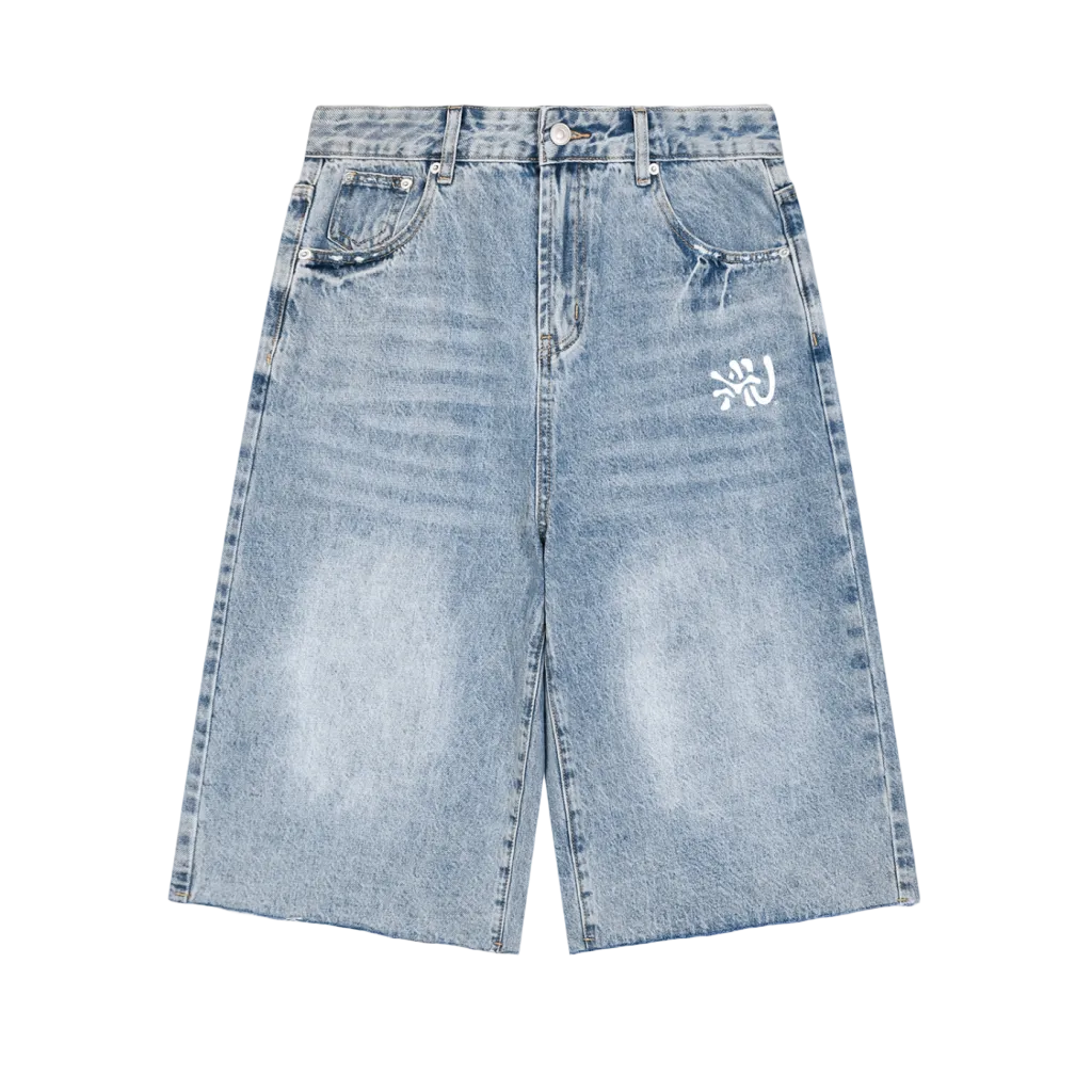 AU Wide Leg Jean Shorts