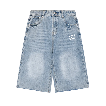 AU Wide Leg Jean Shorts