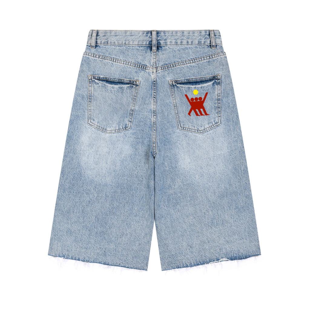 AU Wide Leg Jean Shorts