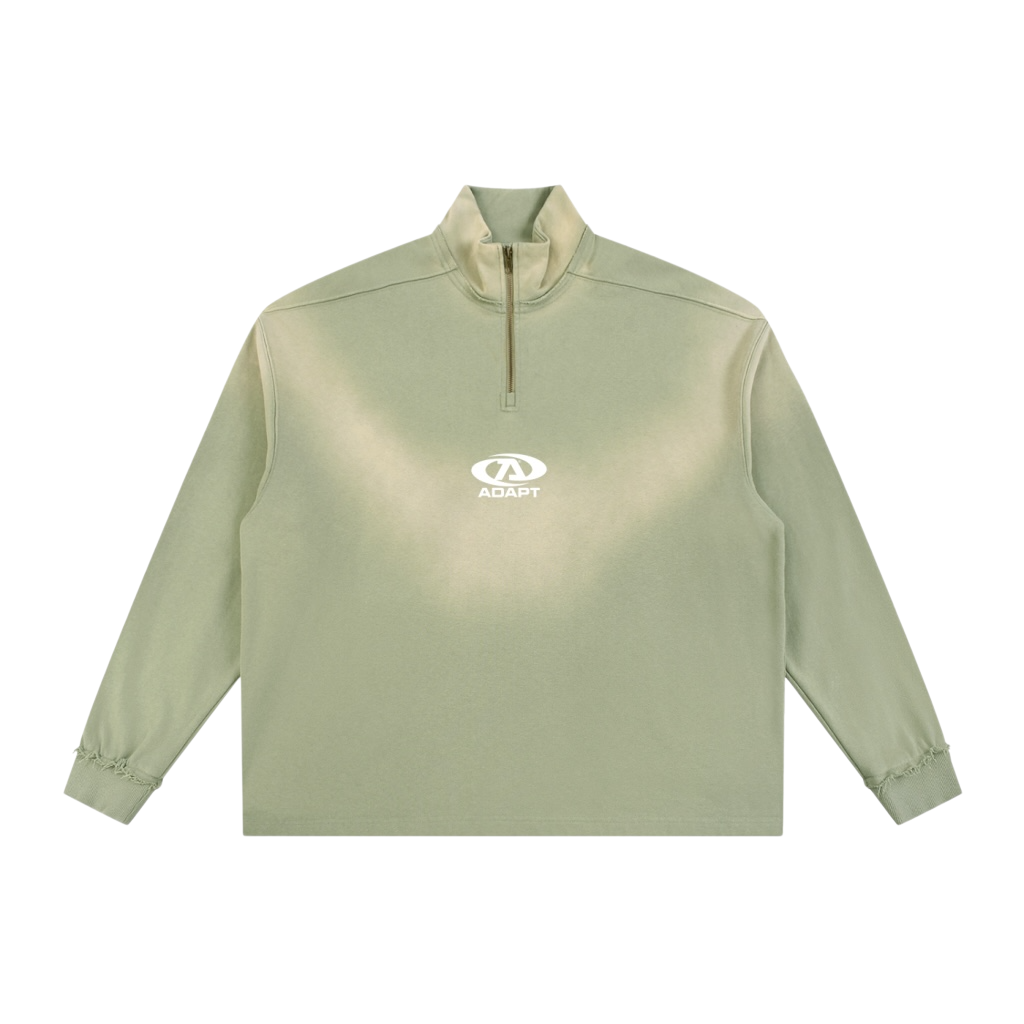 Essential Sun Faded Quarter-Zip Sage