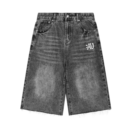 AU Wide Leg Jean Shorts