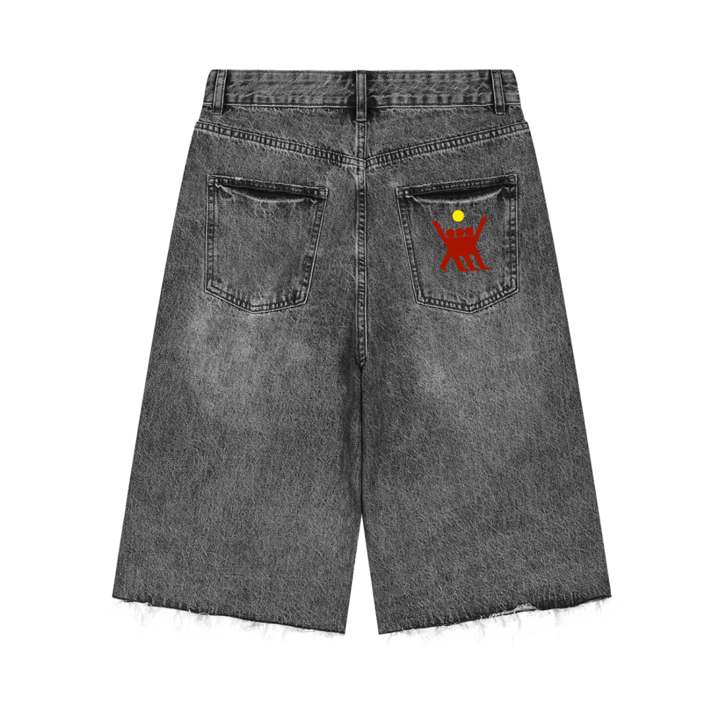 AU Wide Leg Jean Shorts