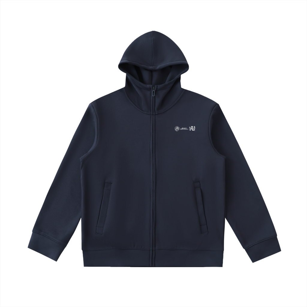 versatek® High Neck Hoodie Trench Blue