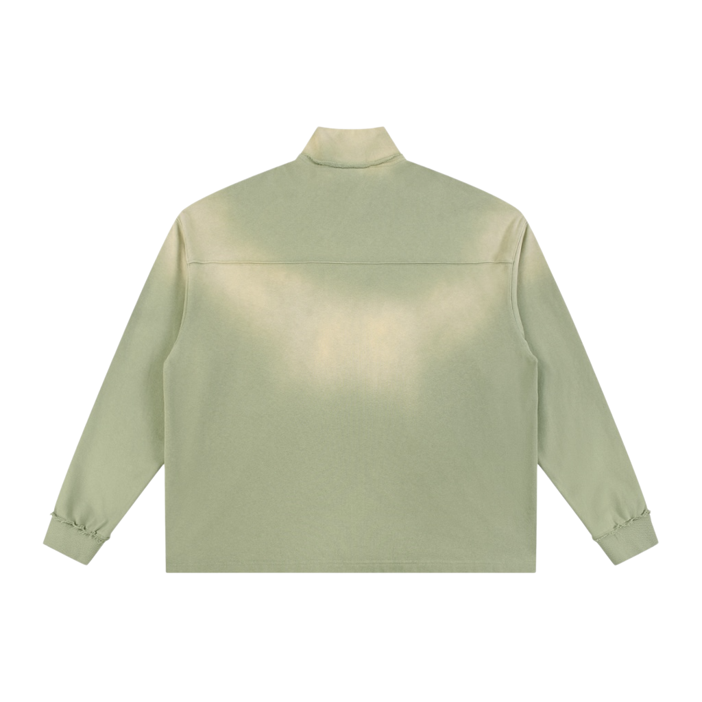 Essential Sun Faded Quarter-Zip Sage